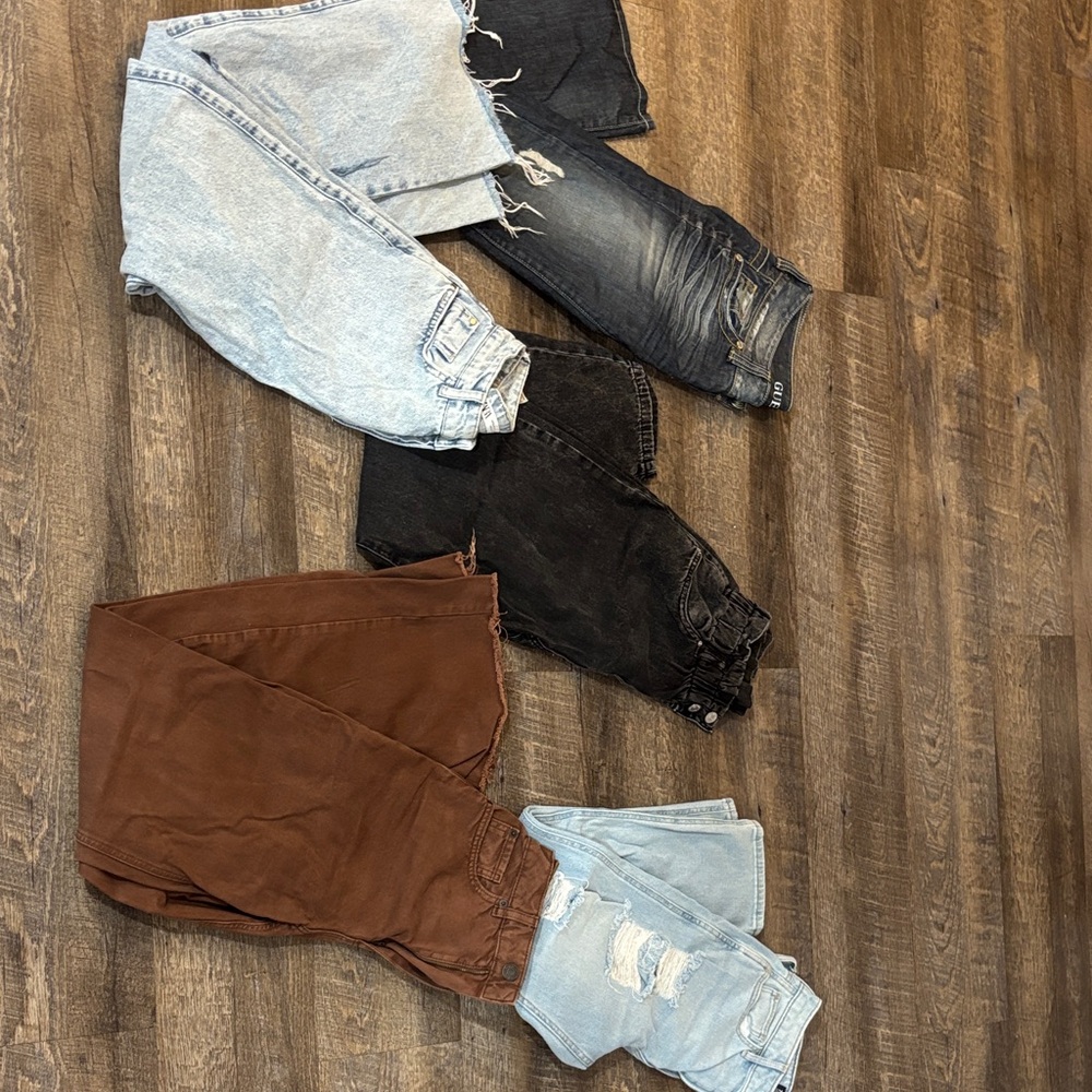 Assorted Denim and Brown Jeans Collection